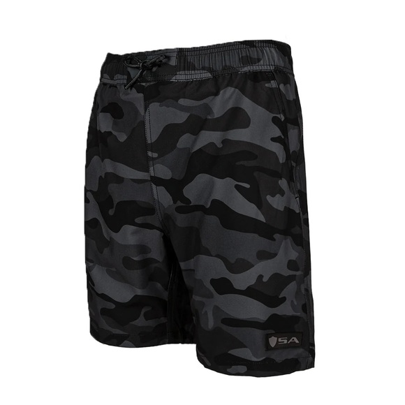 Gray Camo with Mesh Lining Swim Trunks / Shorts by Soul of Adventure NWT - Picture 3 of 6